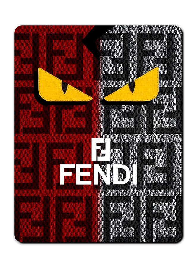 Theodor Fendi Printed Anti-Slip Mousepad Multicolour