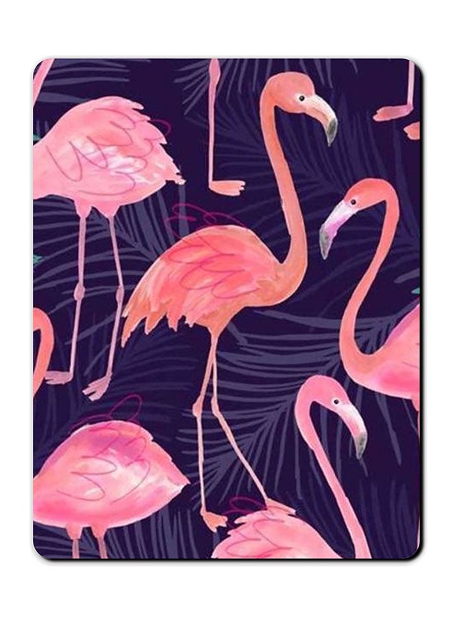 Theodor Flamingo Printed Anti-Slip Mousepad Multicolour