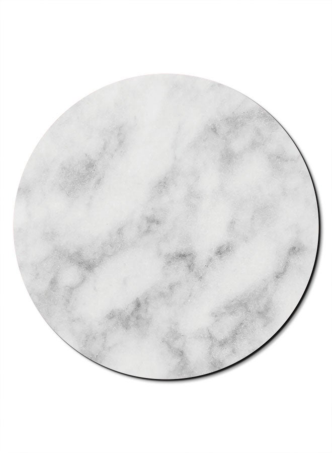 Theodor Smooth Surface Printed Anti-Slip Mousepad White/Grey - Image 1