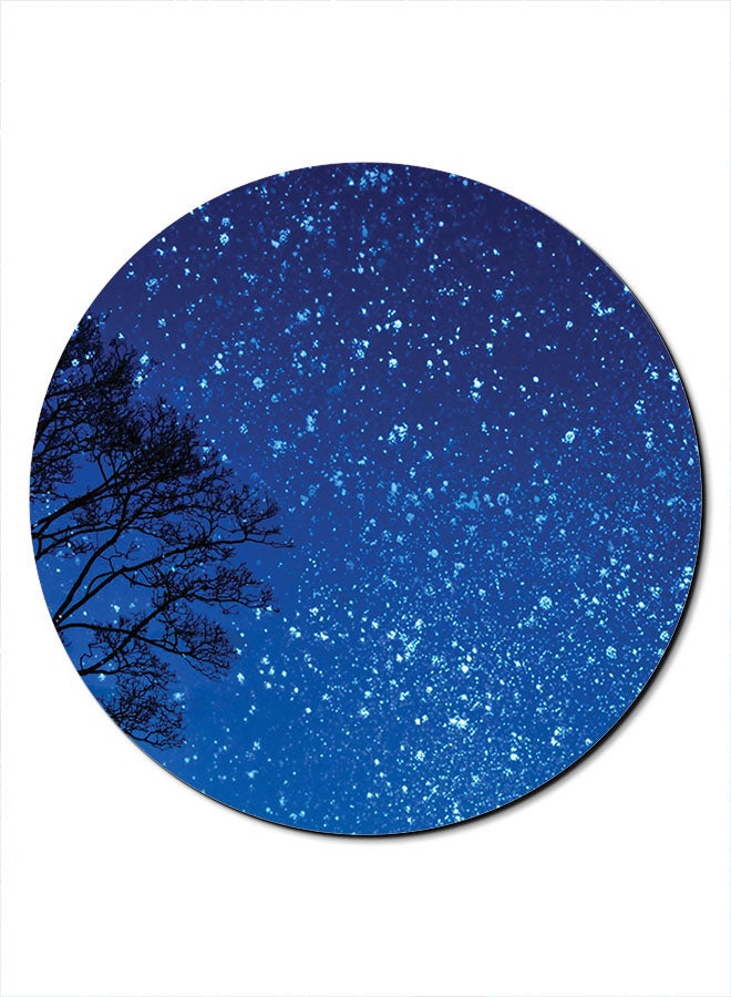 Theodor Smooth Surface Printed Anti-Slip Mousepad Blue/White/Black - Image 1