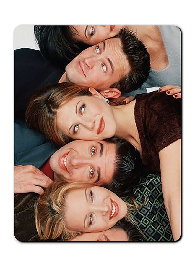 ثيودور "لوحة ماوس مضادة للانزلاق مطبوع عليها صورة من مسلسل "Friends" متعدد الألوان