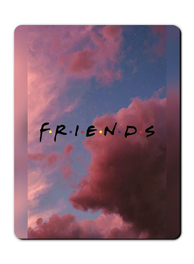 لوحة ماوس مضادة للانزلاق بطبعة مستوحاة من مسلسل "Friends" متعدد الألوان