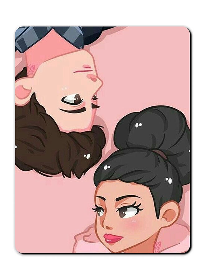 Girl And Boy Printed Anti-Slip Mousepad Multicolour