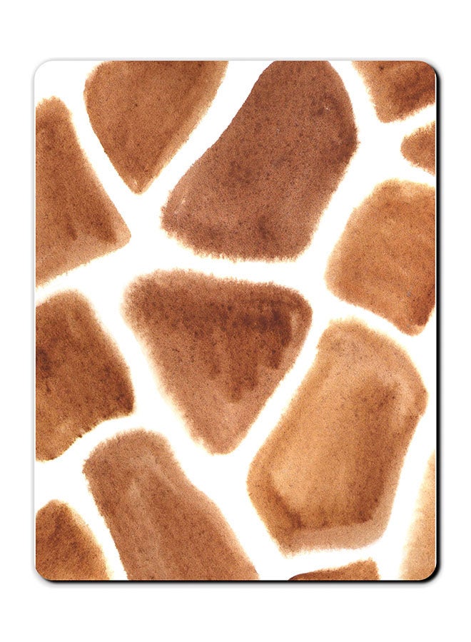 ثيودور لوحة ماوس مضادة للانزلاق مزينة بطبعة زرافة متعدد الألوان