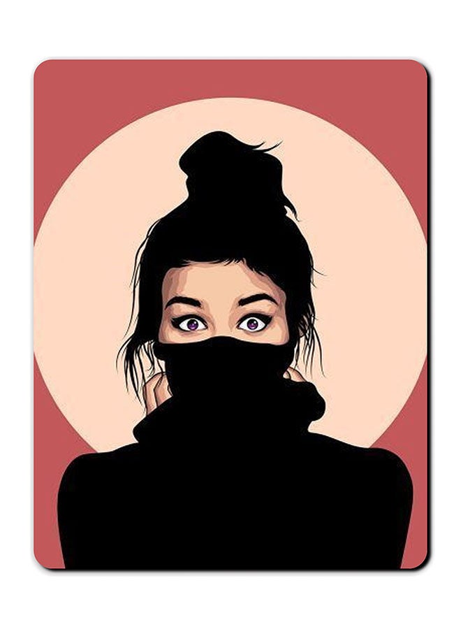 Theodor Girl Cute Printed Anti-Slip Mousepad Multicolour