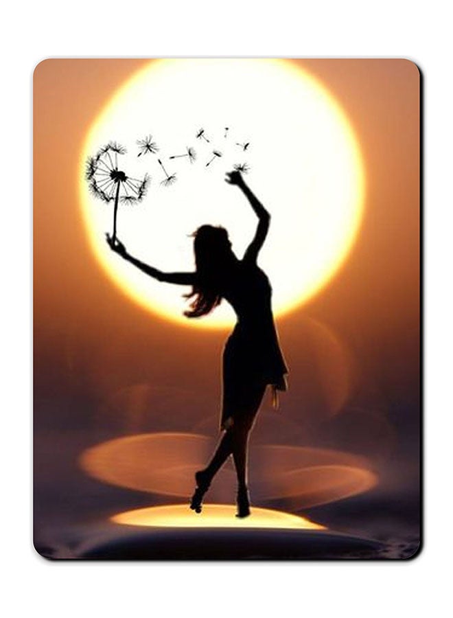 Theodor Girl Dance Printed Anti-Slip Mousepad Multicolour