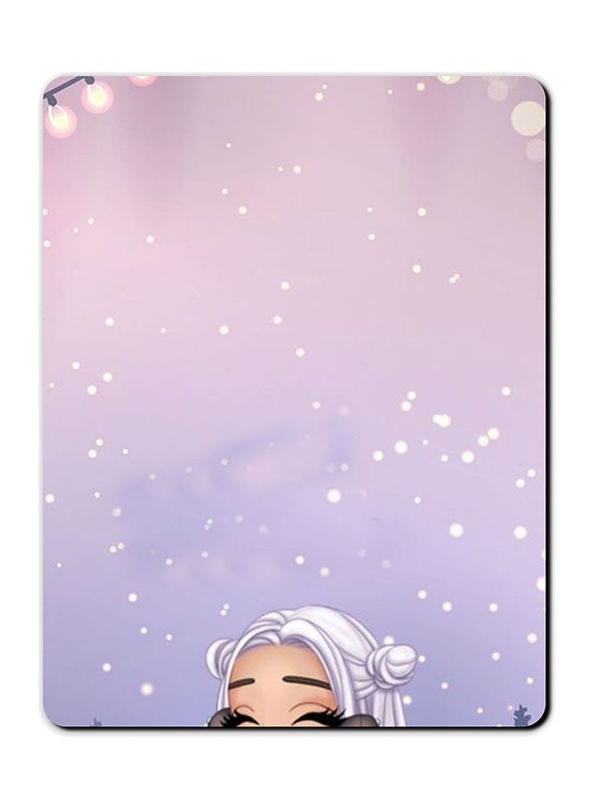 Theodor Girl Enjoy Weather Printed Anti-Slip Mousepad Multicolour