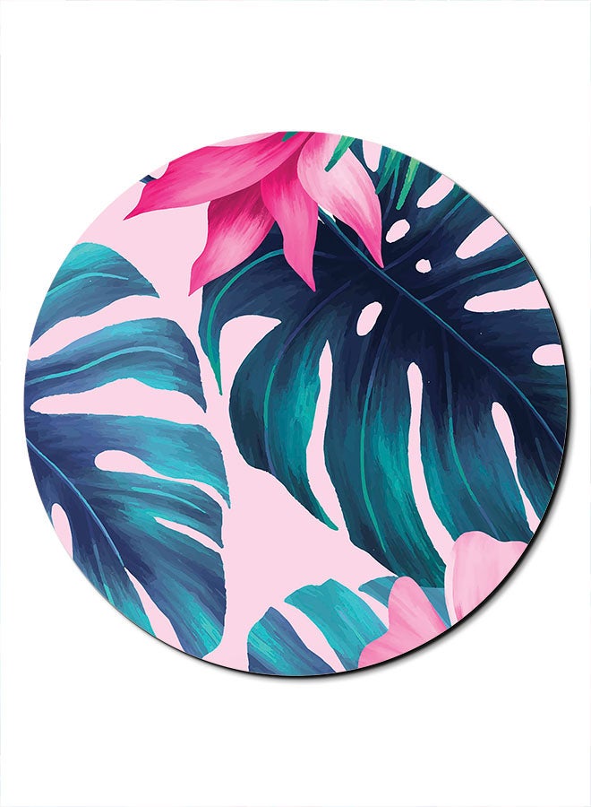 Theodor Smooth Surface Printed Anti-Slip Mousepad Pink/Green - Image 1