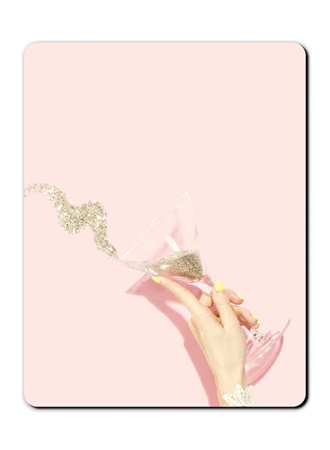 Theodor Girl Hand Printed Anti-Slip Mousepad Multicolour