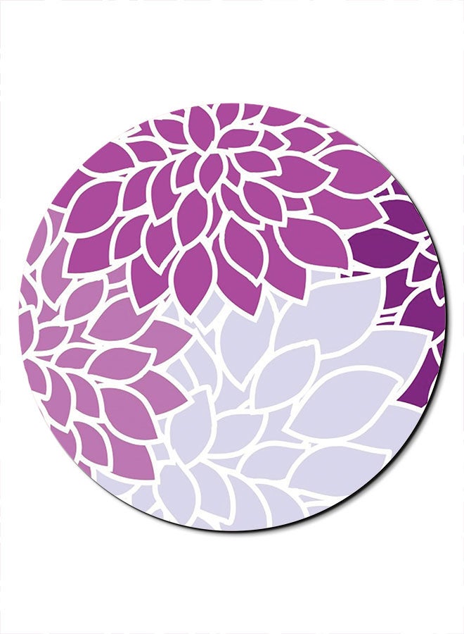 Theodor Smooth Surface Printed Anti-Slip Mousepad Purple/White/Grey - Image 1