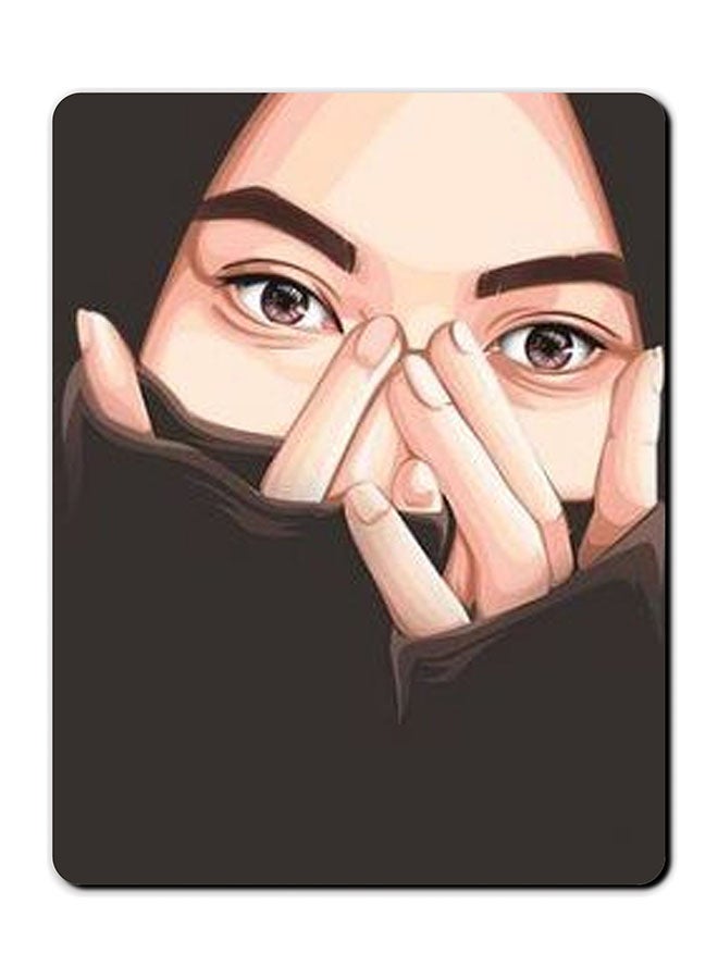 Theodor Girl Touch Face Design Mousepad Multicolour - Image 1