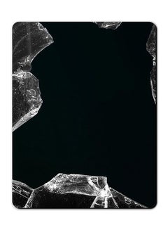 Theodor Glass Crack Design Mousepad Black/Clear  - Image 1
