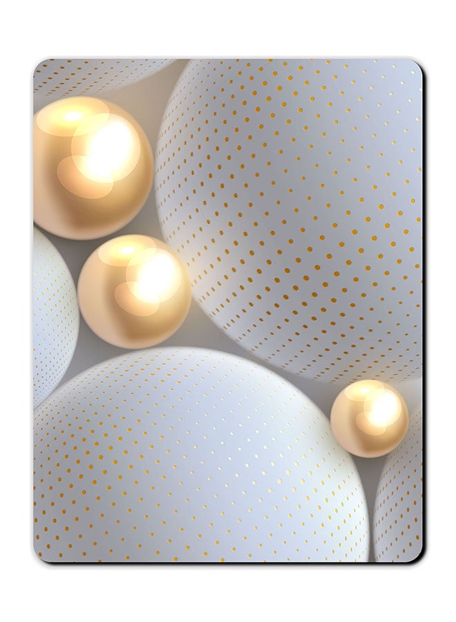 Theodor Golden Circles Design Mousepad Multicolour - Image 1