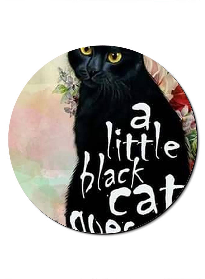 Theodor A Little Cat Printed Anti-Slip Mousepad Multicolour - Image 1