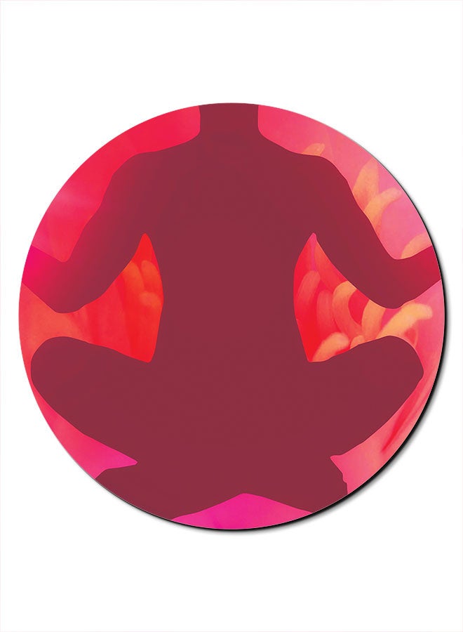 Theodor Girl Printed Anti-Slip Mousepad Red/Pink/Orange - Image 1