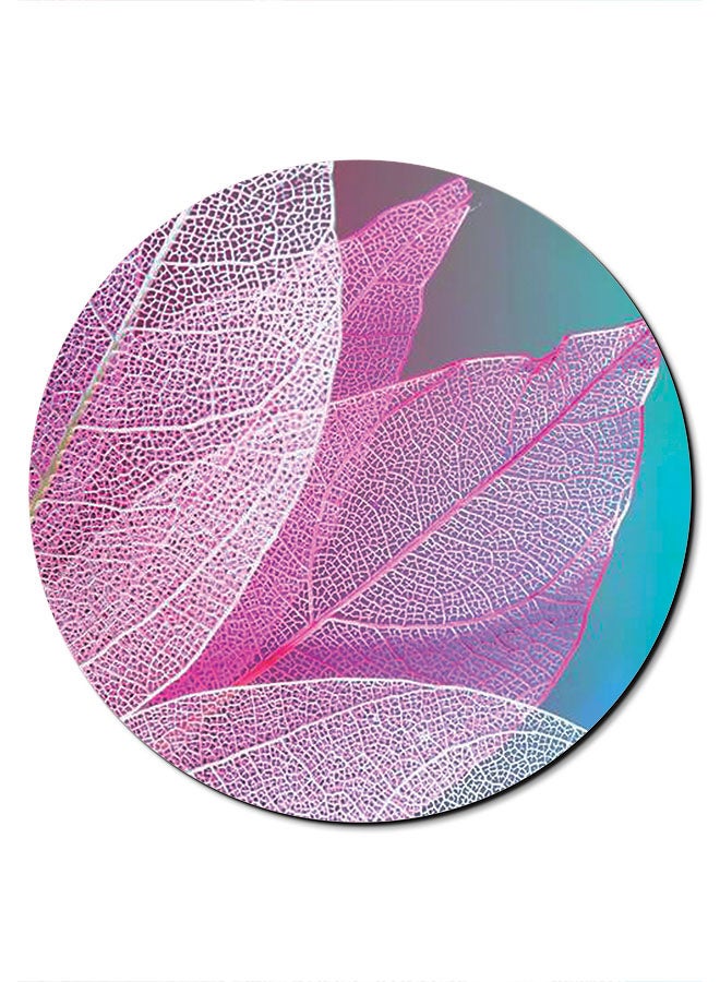 Theodor Leaf  Themed Mousepad Purple/Green - Image 1
