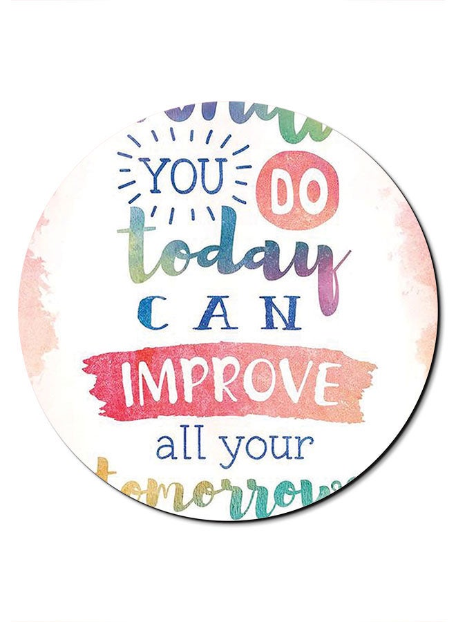 Theodor Today Improves Tomorrow Printed Smooth Anti-Slip Mousepad Multicolour - Image 1