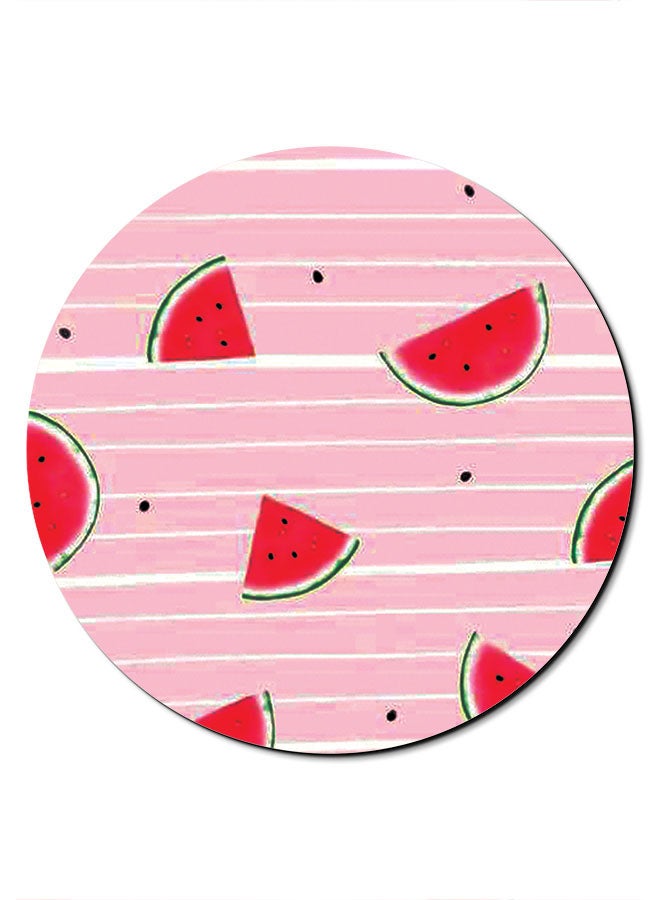 Theodor Watermelon Printed Smooth Anti-Slip Mousepad Pink/Red/White - Image 1