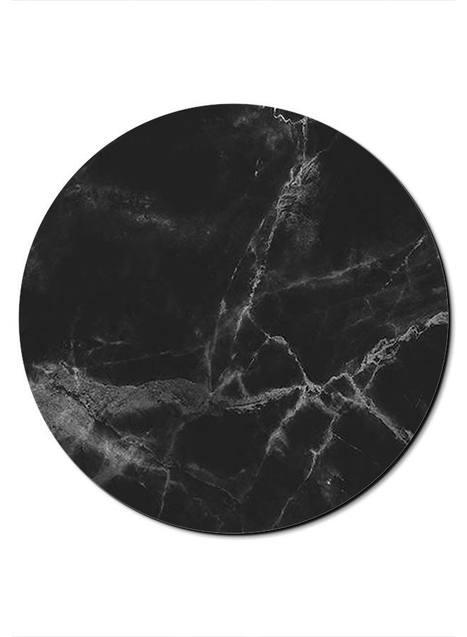 Theodor Marble Printed Smooth Anti-Slip Mousepad Black/Grey - Image 1