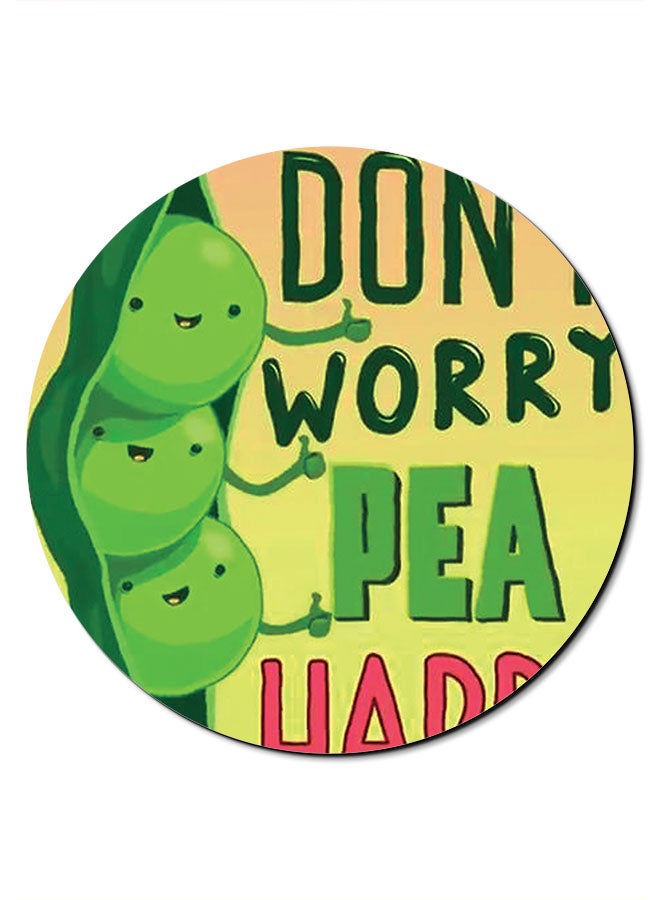 Theodor The Dont Worry Pea Happy Printed Smooth Anti-Slip Mousepad Multicolour - Image 1