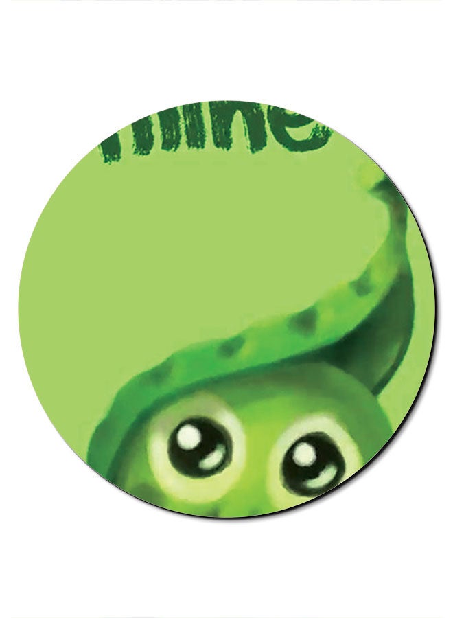 Theodor The Peas Be Mine Printed Smooth Anti-Slip Mousepad Green/Black - Image 1