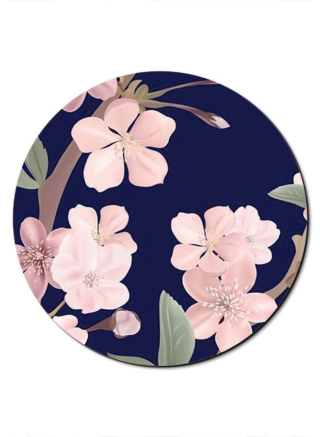 Theodor Flowers In Blue Background Printed Smooth Anti-Slip Mousepad Multicolour - Image 1