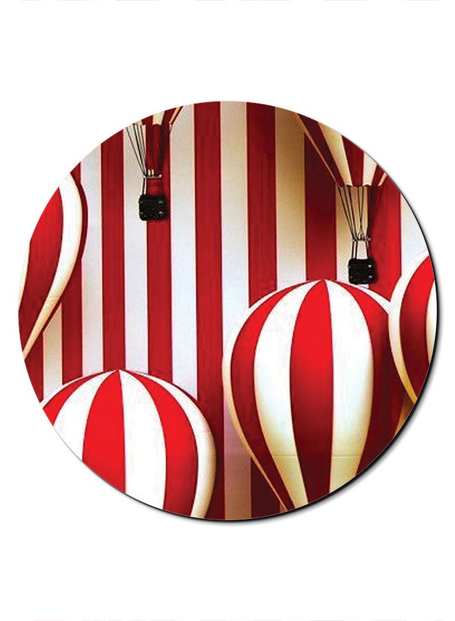 Theodor The Air Balloon Printed Smooth Anti-Slip Mousepad Red/White - Image 1
