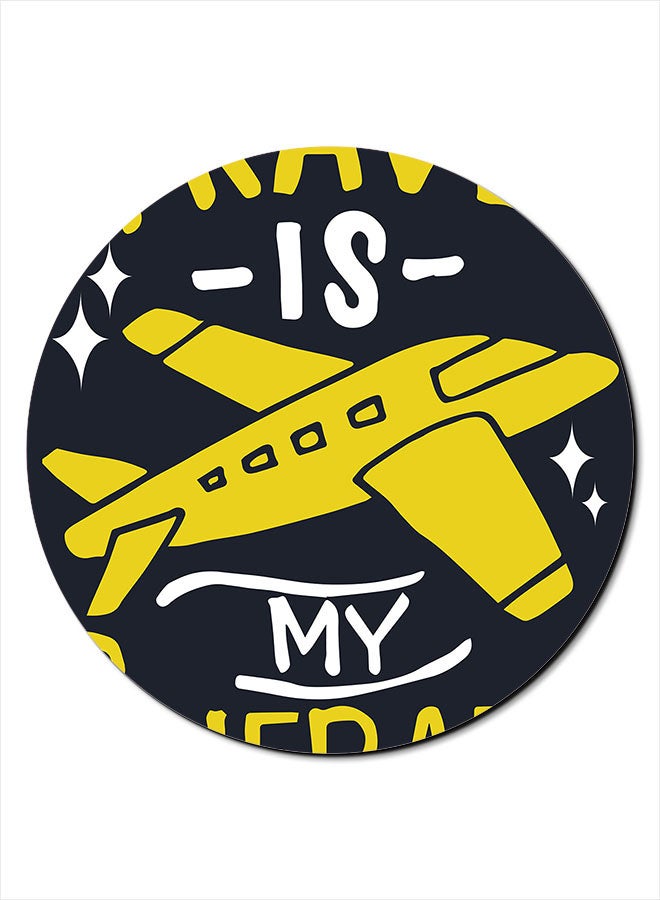 Theodor Travel Therapy Smooth Surface Printed Anti-Slip Mousepad Multicolour