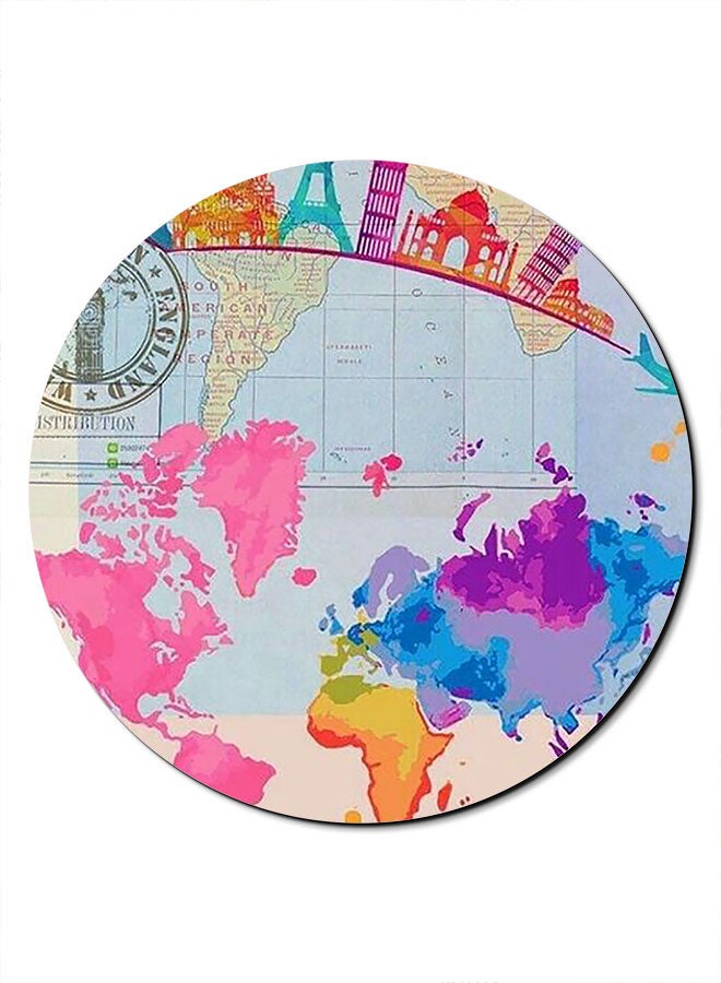 Theodor Travel Smooth Surface Printed Anti-Slip Mousepad Multicolour