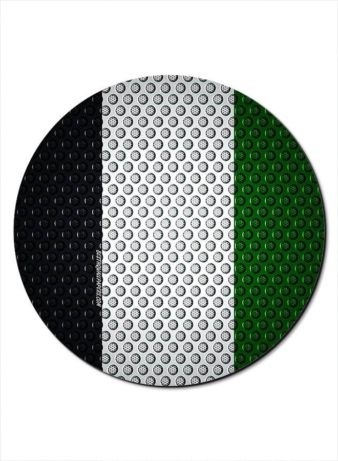 Theodor Uae Flag Smooth Surface Printed Anti-Slip Mousepad Multicolour