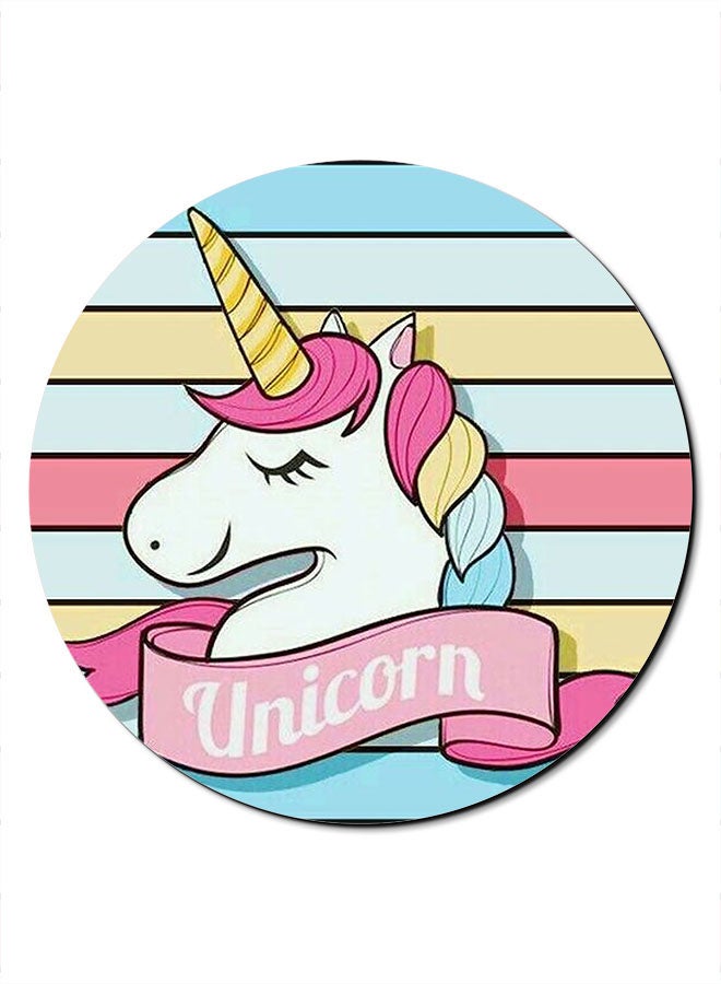 Theodor Unicorn Multilines Smooth Surface Printed Anti-Slip Mousepad Multicolour