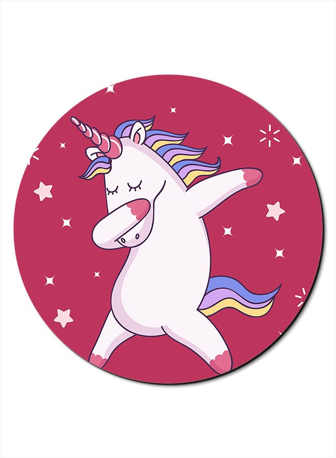 Unicorn Smooth Surface Printed Anti-Slip Mousepad Multicolour