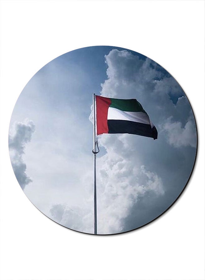 لوحة ماوس مضادة للانزلاق بسطح أملس مطبوعة بعبارة "United Ruler" منتج متعدد الألوان