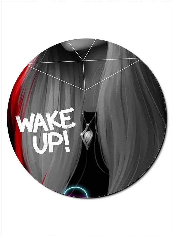 Theodor Wake Up Smooth Surface Printed Anti-Slip Mousepad Multicolour