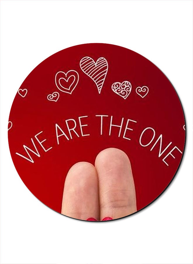 Theodor We Are The One Smooth Surface Printed Anti-Slip Mousepad Multicolour
