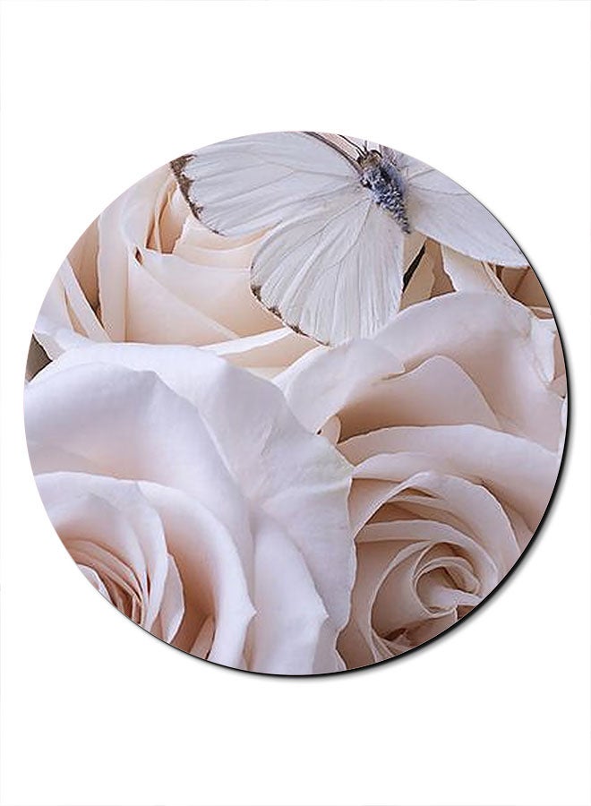 Theodor Smooth Surface Printed Anti-Slip Mousepad Beige - Image 1