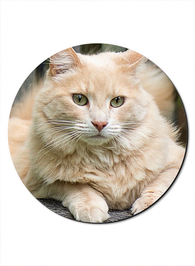 Theodor Smooth Surface Printed Anti-Slip Mousepad Beige - Image 1