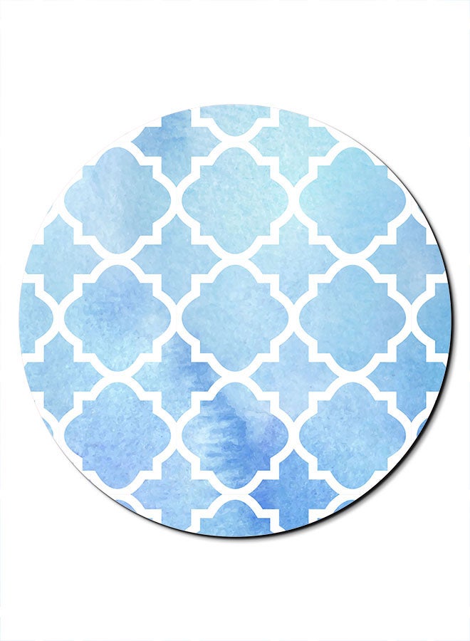 Theodor Smooth Surface Printed Anti-Slip Mousepad Blue/White - Image 1