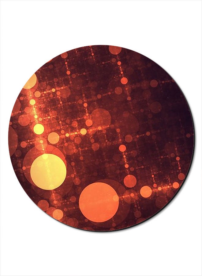 Theodor Smooth Surface Printed Anti-Slip Mousepad Orange/Black - Image 1