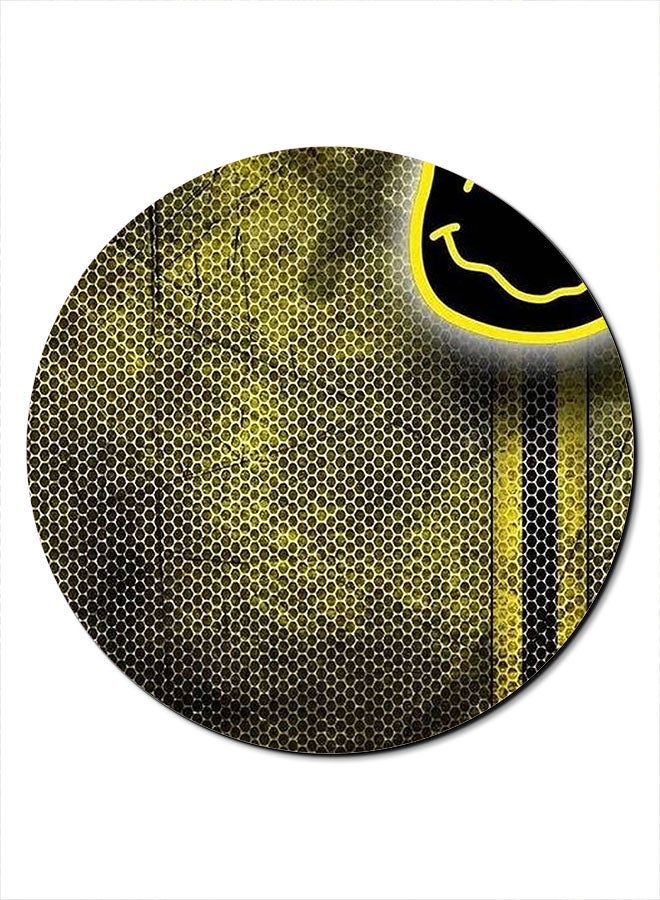Theodor Smooth Surface Printed Anti-Slip Mousepad Yellow/Black - Image 1