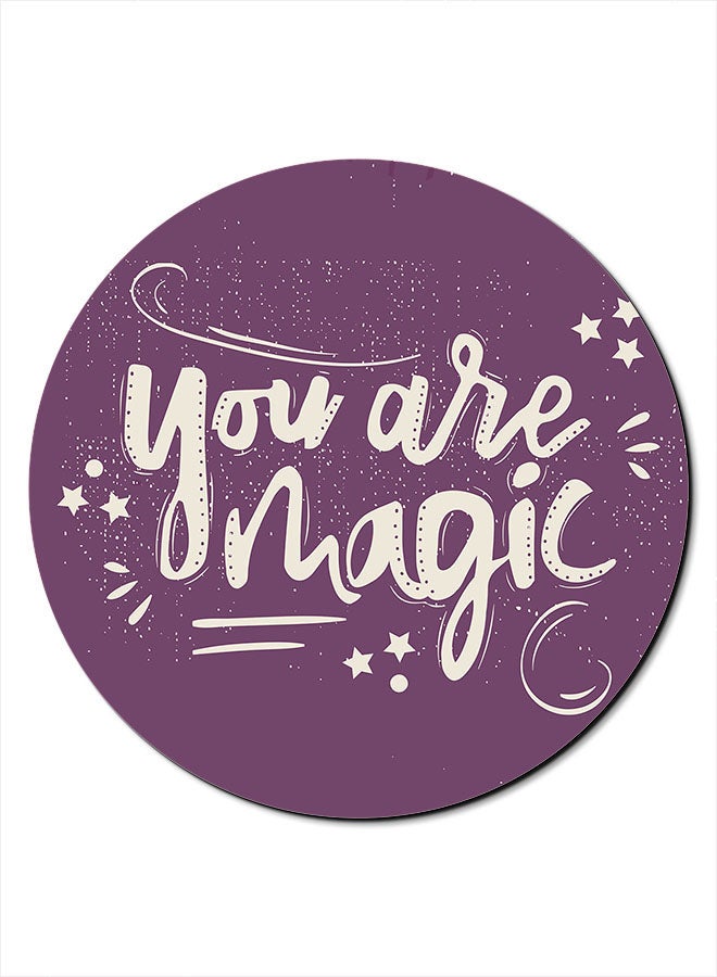 Theodor Smooth Surface Printed Anti-Slip Mousepad Purple/White - Image 1