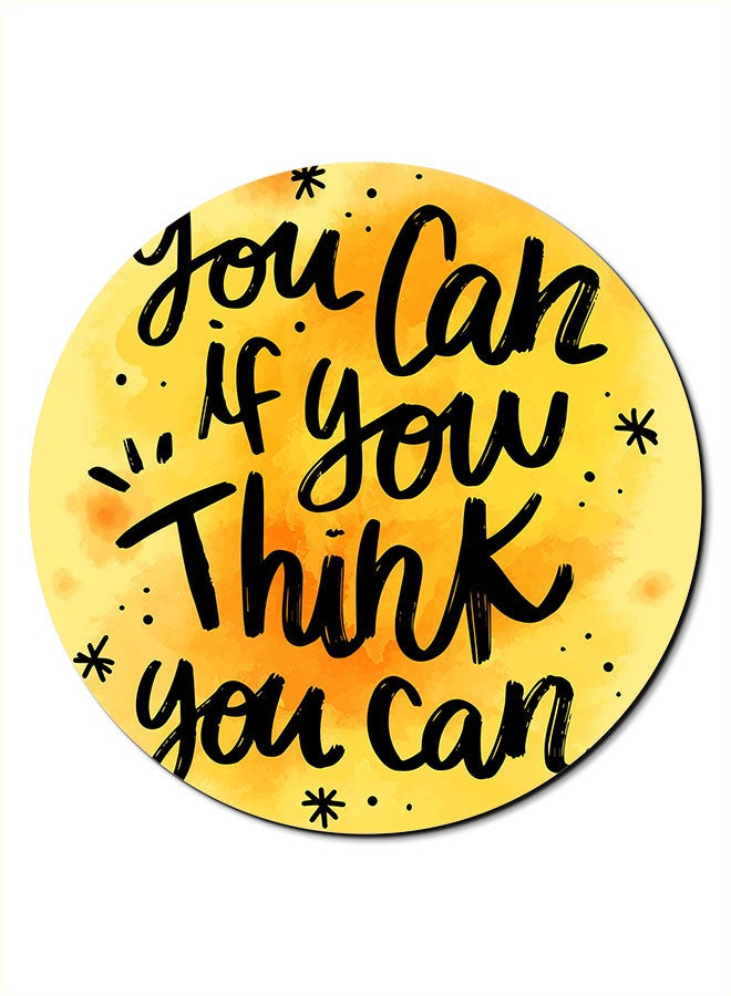 Theodor Smooth Surface Printed Anti-Slip Mousepad Yellow/Black - Image 1