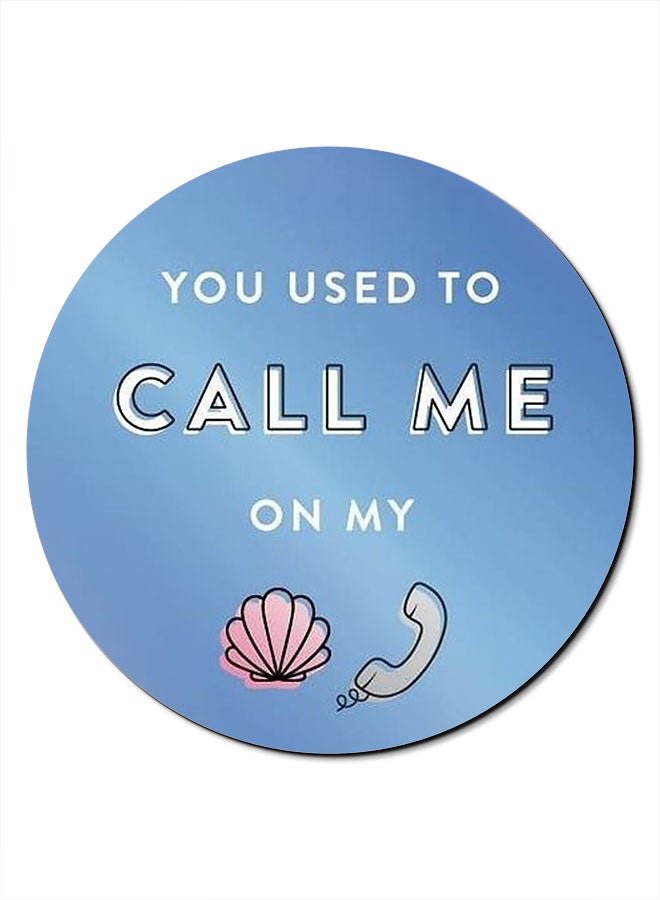 Theodor Smooth Surface Printed Anti-Slip Mousepad Blue - Image 1