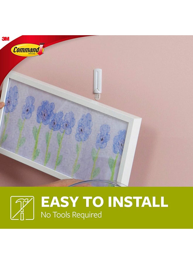 Home Box Wire Backed Picture Hanger White 3 x 1inch  - Image 4