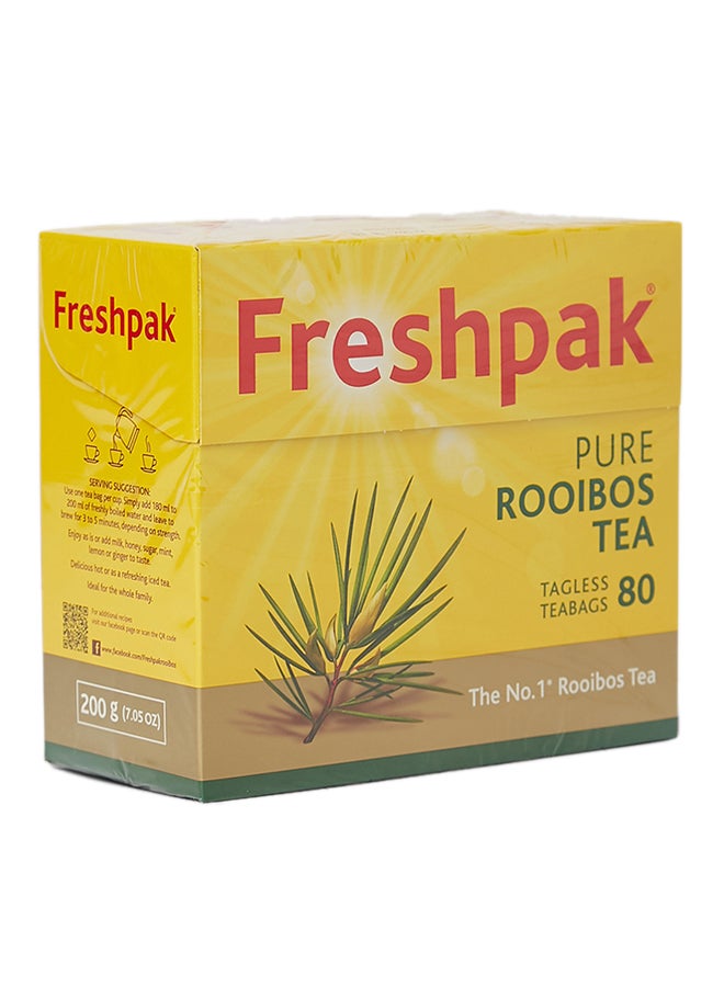 FRESHPAK Rooibos 80 Tea Bags 200grams - Image 1