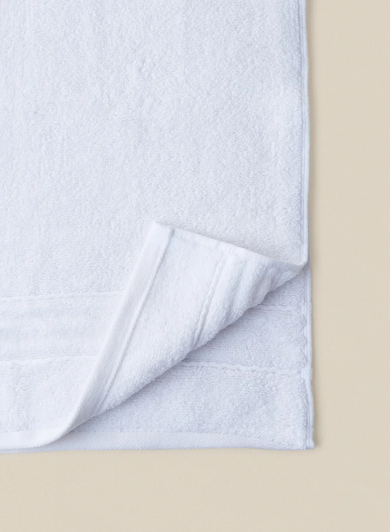 Noon East 12 Piece Bathroom Towel Set - 500 GSM 100% Cotton - 4 Hand Towel - 6 Face Towel - 2 Bath Towel - White Color - Highly Absorbent - Fast Dry White