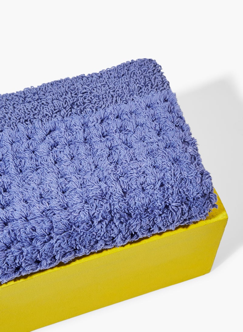 Amal Bath Mat - 100% Cotton 1720 GSM - Home Essential Bathroom Mat Reversible Periwinkle 40 x 60cm - Image 2