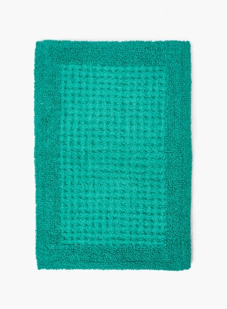 Bath Mat - 100% Cotton 1720 GSM - Home Essential Bathroom Mat Reversible Emerald 40 x 60cm - v1623328785/N43754194A_1
