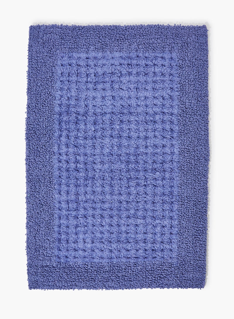 Amal - Bath Mat - 100% Cotton 1720 GSM - Home Essential Bathroom Mat Reversible Periwinkle 50 x 80cm - Image 1