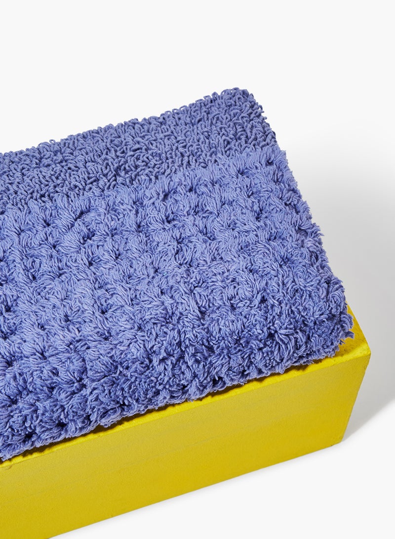 Amal - Bath Mat - 100% Cotton 1720 GSM - Home Essential Bathroom Mat Reversible Periwinkle 50 x 80cm - Image 1